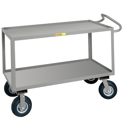 Little Giant Ergonomic Handle, Non-Slip Vinyl Matting, Lipped Shelves, 1200 lbs. Capacity, 24" x 48" Shelf ENGLF-2448-9P